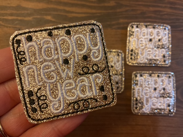 Happy New Year Gold Bopper Topper