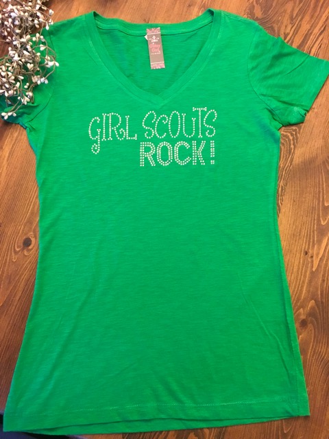 Girl Scouts Rock Adult Sparkle Tee