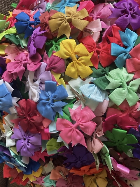 Pinwheel Bow Hair Clip