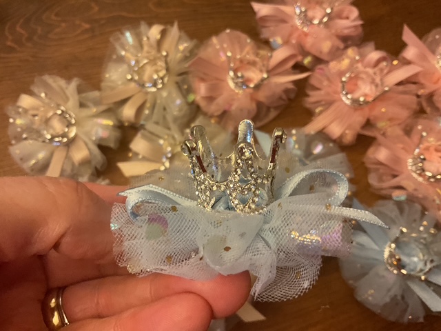 Blue Crown Hair Clip